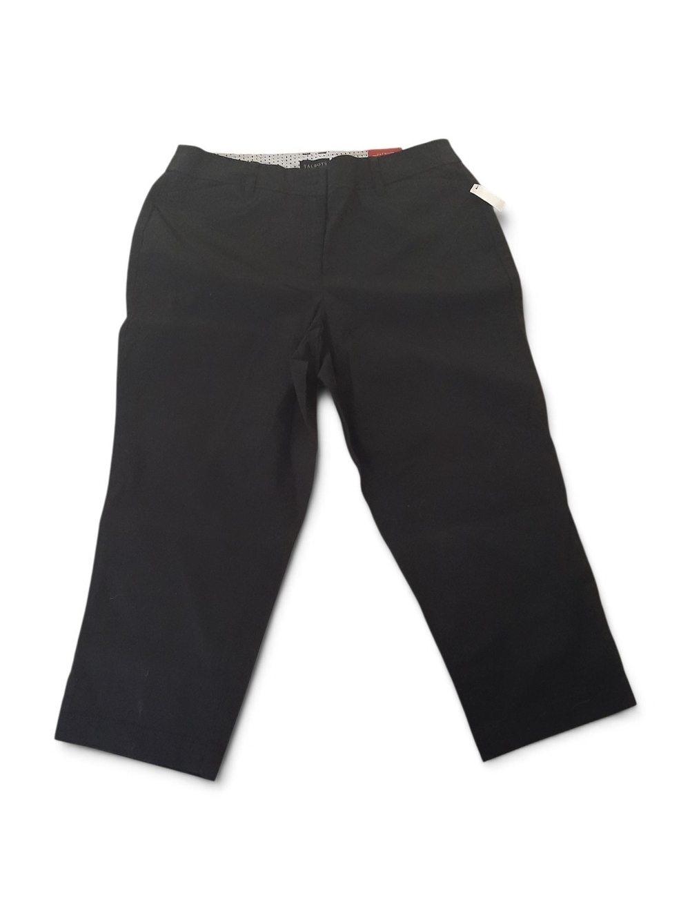 Talbots Black Cropped Straight-Leg Pants
